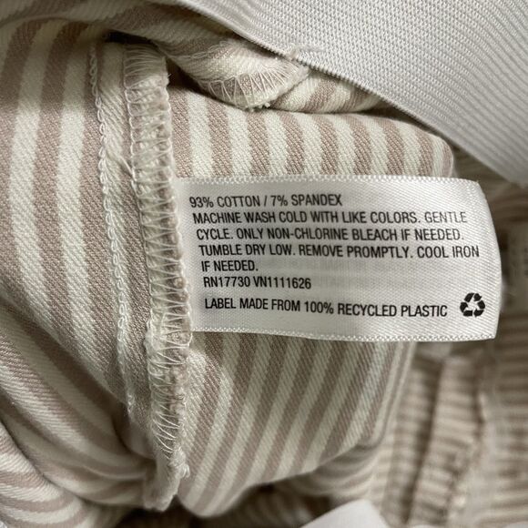 A New Day Women's Size 2 Striped High Rise Side Zip Skinny Ankle Stretch Pants - Picture 6 of 6